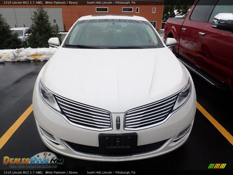 2016 Lincoln MKZ 3.7 AWD White Platinum / Ebony Photo #3