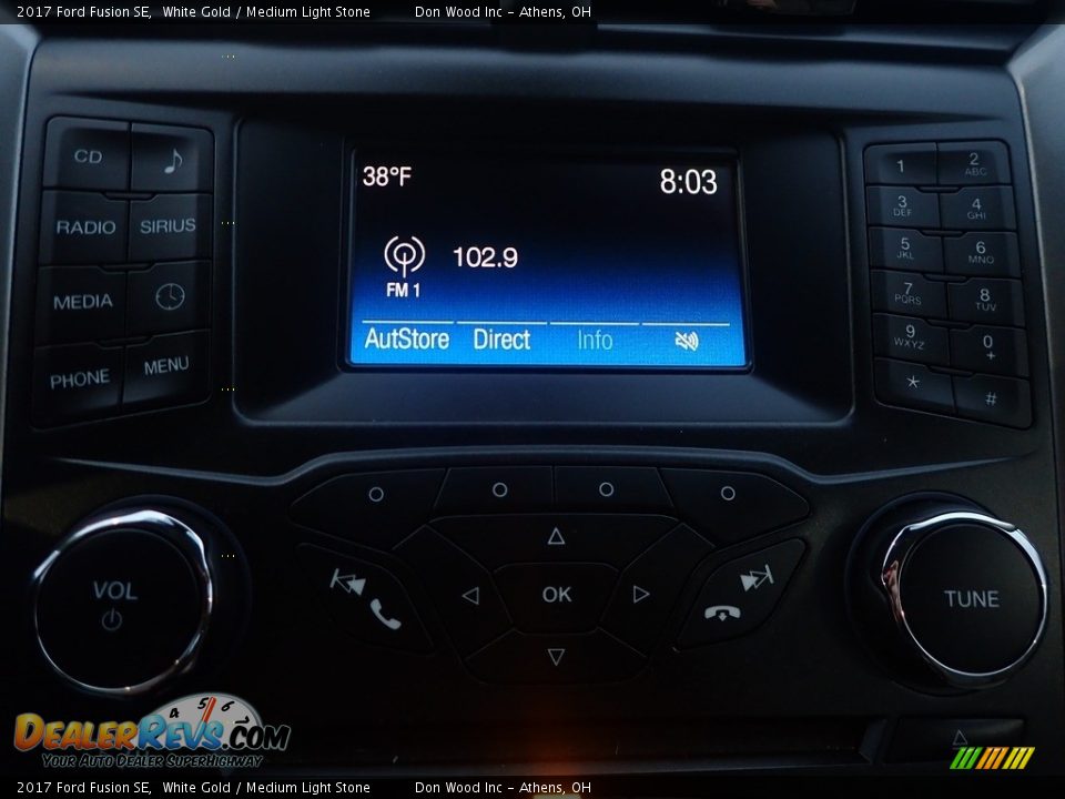 2017 Ford Fusion SE White Gold / Medium Light Stone Photo #27