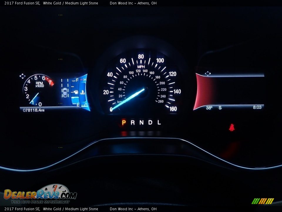 2017 Ford Fusion SE White Gold / Medium Light Stone Photo #29