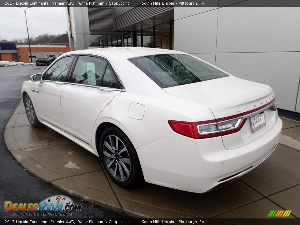 2017 Lincoln Continental Premier AWD White Platinum / Cappuccino Photo #3