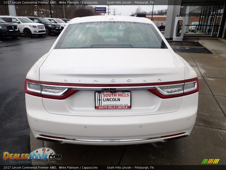 2017 Lincoln Continental Premier AWD White Platinum / Cappuccino Photo #4