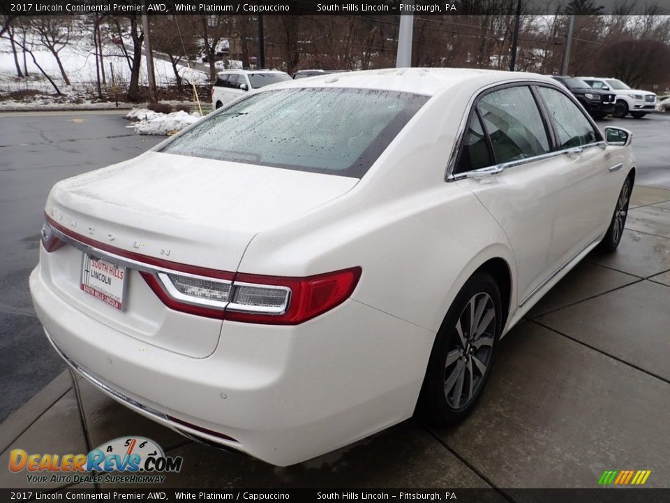 2017 Lincoln Continental Premier AWD White Platinum / Cappuccino Photo #6