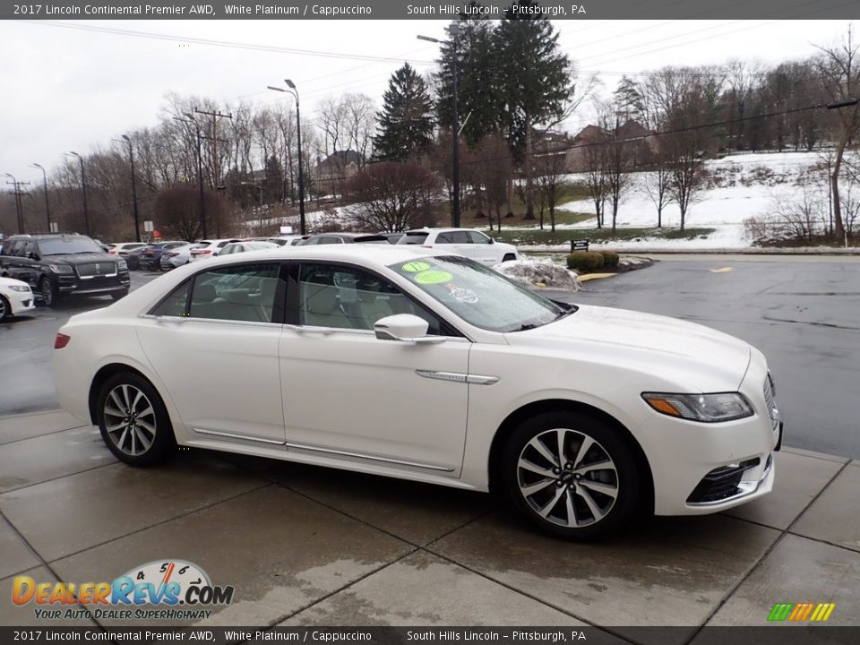 2017 Lincoln Continental Premier AWD White Platinum / Cappuccino Photo #7