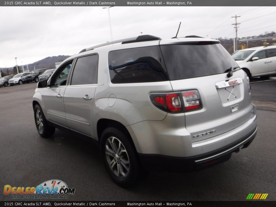 2015 GMC Acadia SLT AWD Quicksilver Metallic / Dark Cashmere Photo #8