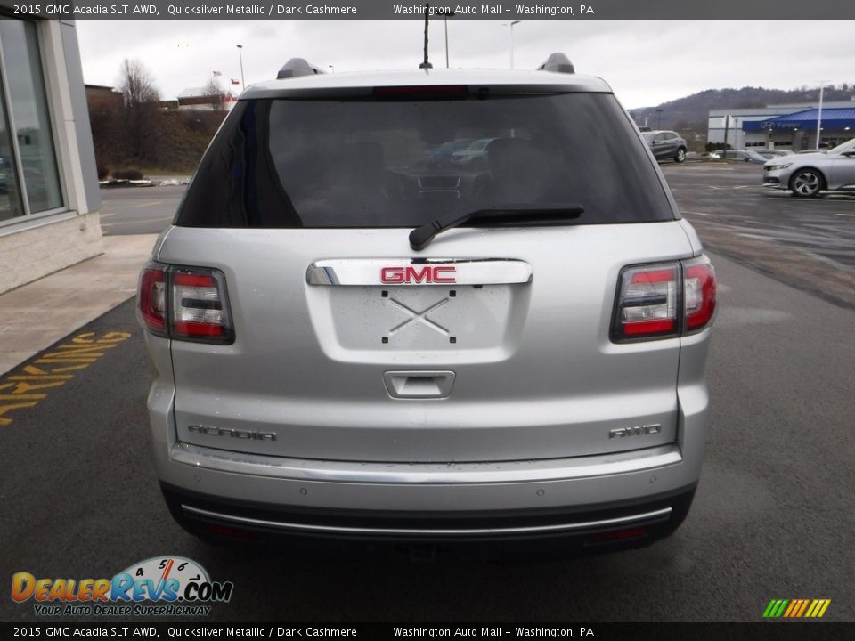 2015 GMC Acadia SLT AWD Quicksilver Metallic / Dark Cashmere Photo #9