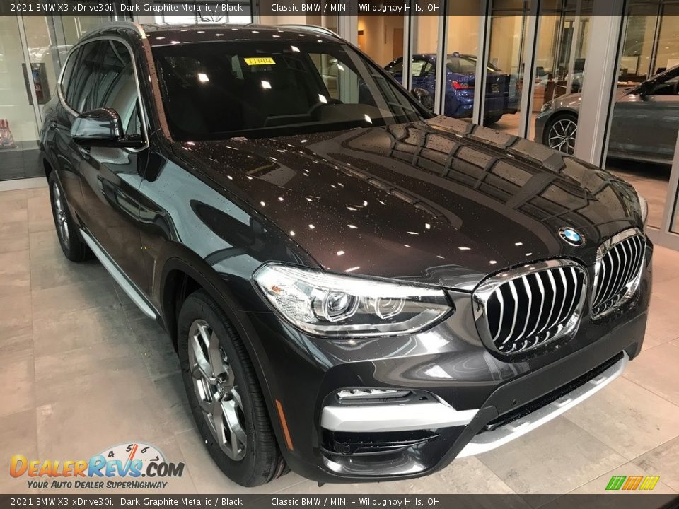 2021 BMW X3 xDrive30i Dark Graphite Metallic / Black Photo #1