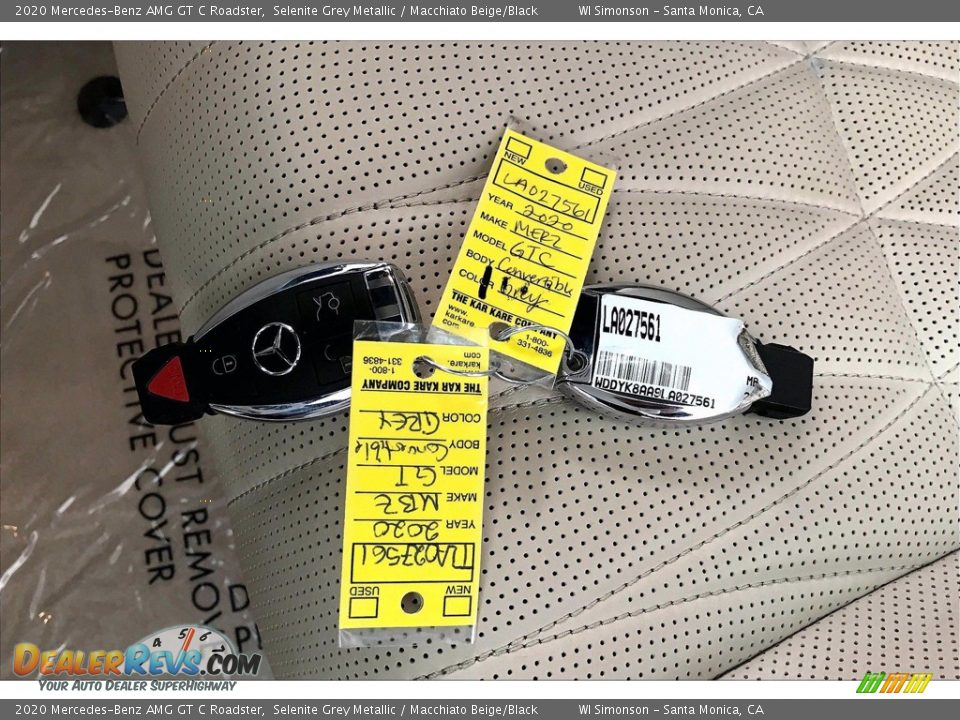 2020 Mercedes-Benz AMG GT C Roadster Selenite Grey Metallic / Macchiato Beige/Black Photo #11