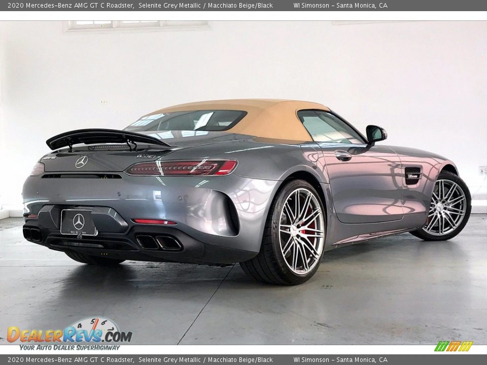 2020 Mercedes-Benz AMG GT C Roadster Selenite Grey Metallic / Macchiato Beige/Black Photo #13