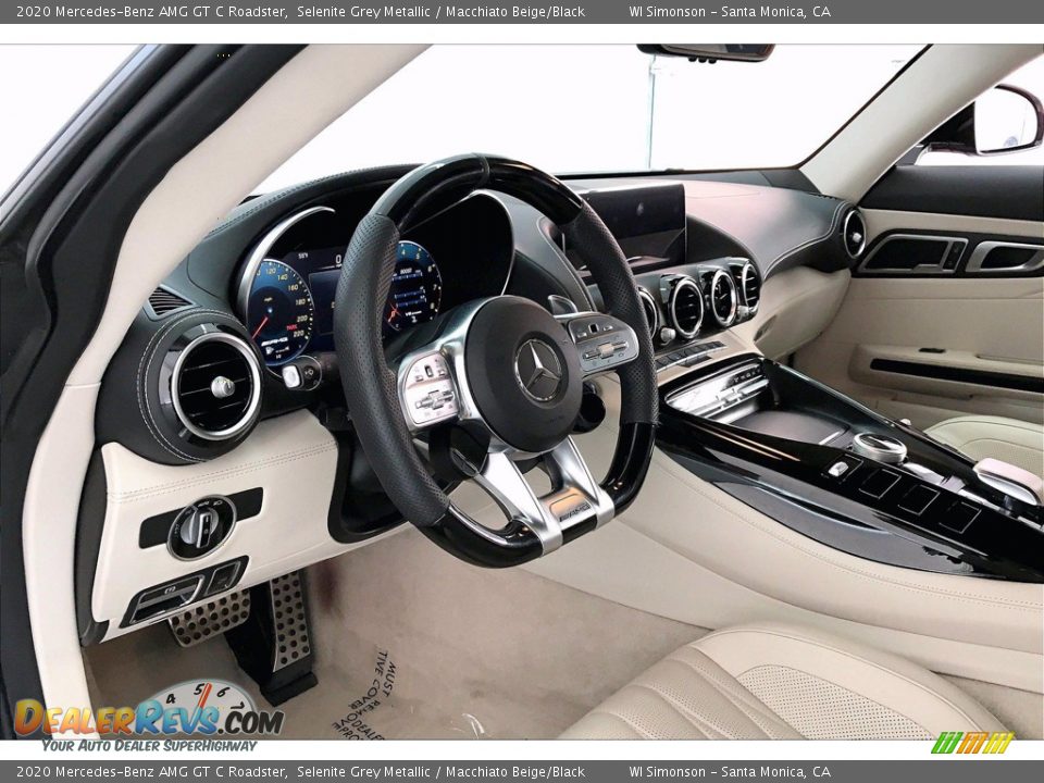 2020 Mercedes-Benz AMG GT C Roadster Selenite Grey Metallic / Macchiato Beige/Black Photo #14