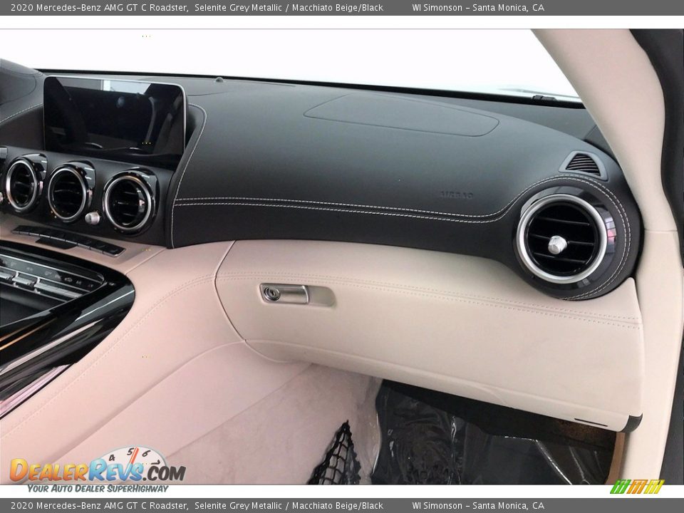 2020 Mercedes-Benz AMG GT C Roadster Selenite Grey Metallic / Macchiato Beige/Black Photo #16