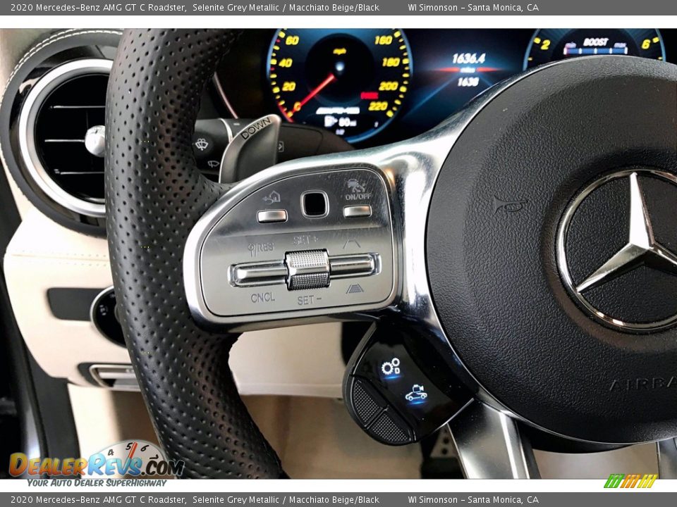 2020 Mercedes-Benz AMG GT C Roadster Steering Wheel Photo #19