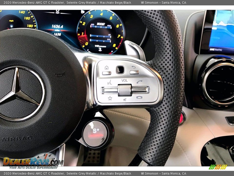 2020 Mercedes-Benz AMG GT C Roadster Steering Wheel Photo #20