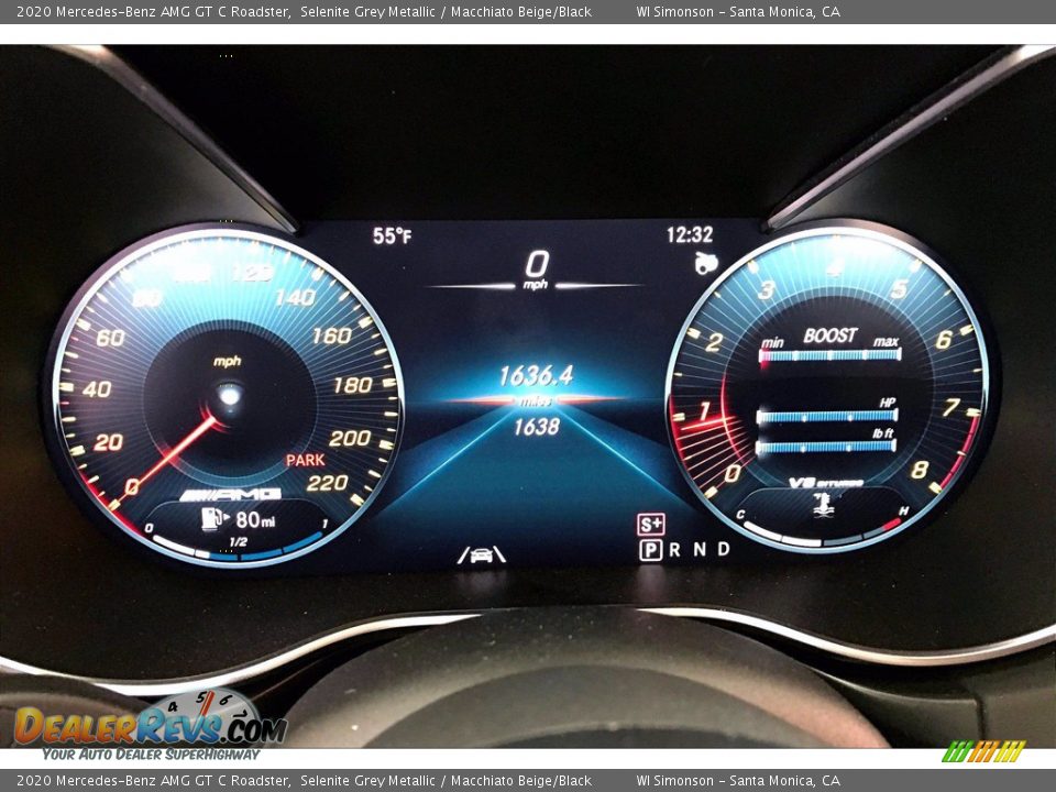 2020 Mercedes-Benz AMG GT C Roadster Gauges Photo #21