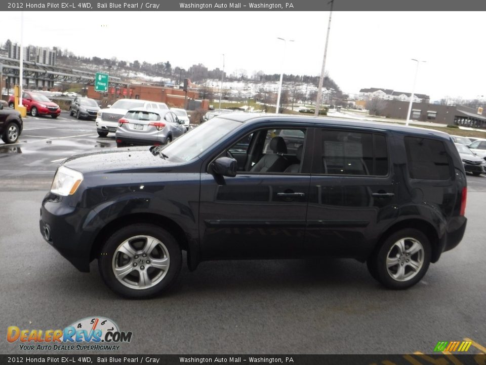 2012 Honda Pilot EX-L 4WD Bali Blue Pearl / Gray Photo #6