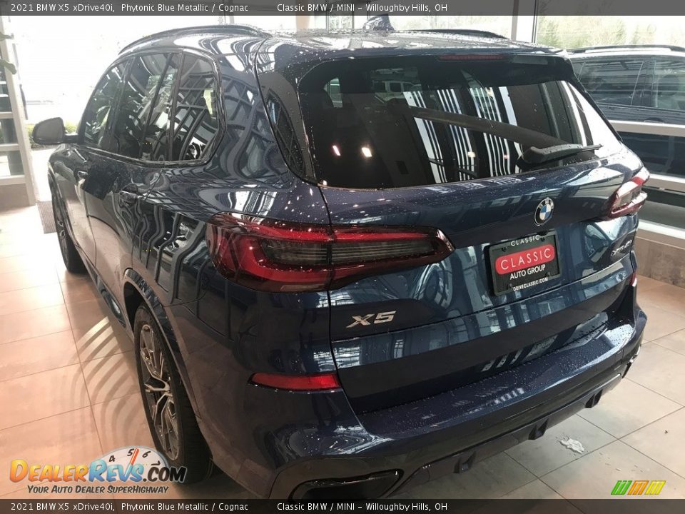 2021 BMW X5 xDrive40i Phytonic Blue Metallic / Cognac Photo #2