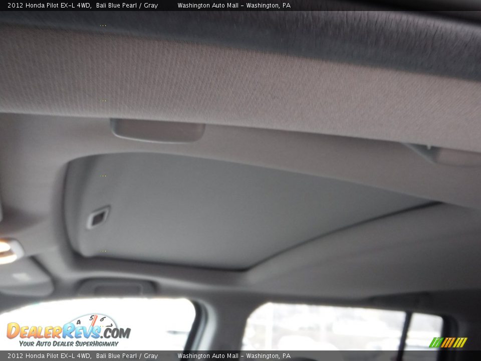 2012 Honda Pilot EX-L 4WD Bali Blue Pearl / Gray Photo #11