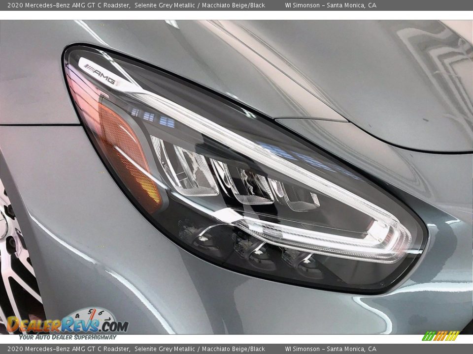 2020 Mercedes-Benz AMG GT C Roadster Selenite Grey Metallic / Macchiato Beige/Black Photo #26