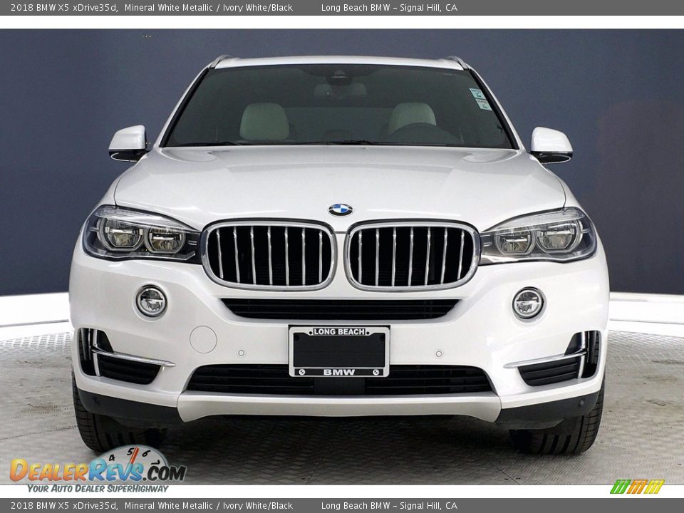 2018 BMW X5 xDrive35d Mineral White Metallic / Ivory White/Black Photo #2