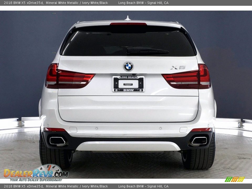 2018 BMW X5 xDrive35d Mineral White Metallic / Ivory White/Black Photo #3