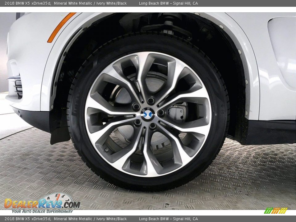 2018 BMW X5 xDrive35d Mineral White Metallic / Ivory White/Black Photo #8