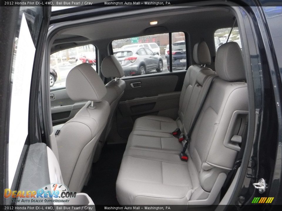 2012 Honda Pilot EX-L 4WD Bali Blue Pearl / Gray Photo #25