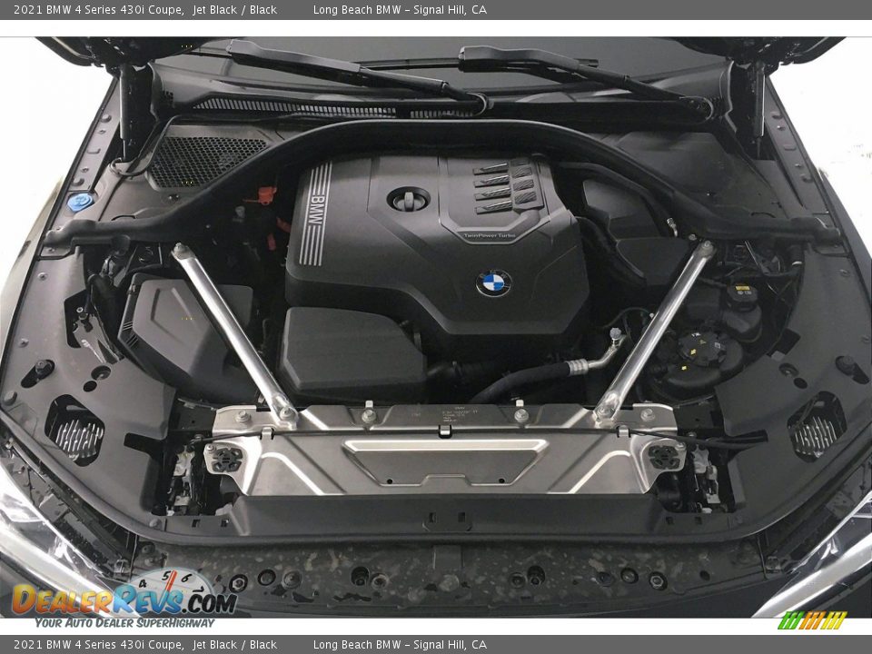 2021 BMW 4 Series 430i Coupe Jet Black / Black Photo #10