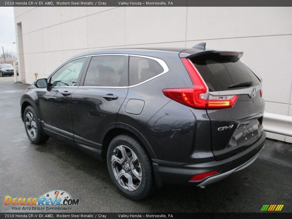 2019 Honda CR-V EX AWD Modern Steel Metallic / Gray Photo #3