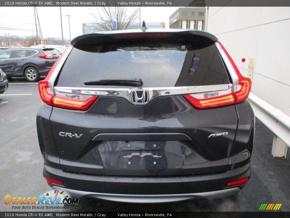 2019 Honda CR-V EX AWD Modern Steel Metallic / Gray Photo #4