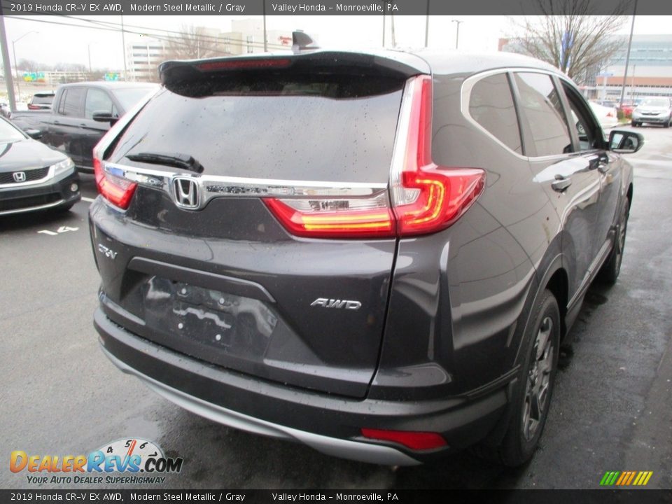 2019 Honda CR-V EX AWD Modern Steel Metallic / Gray Photo #5