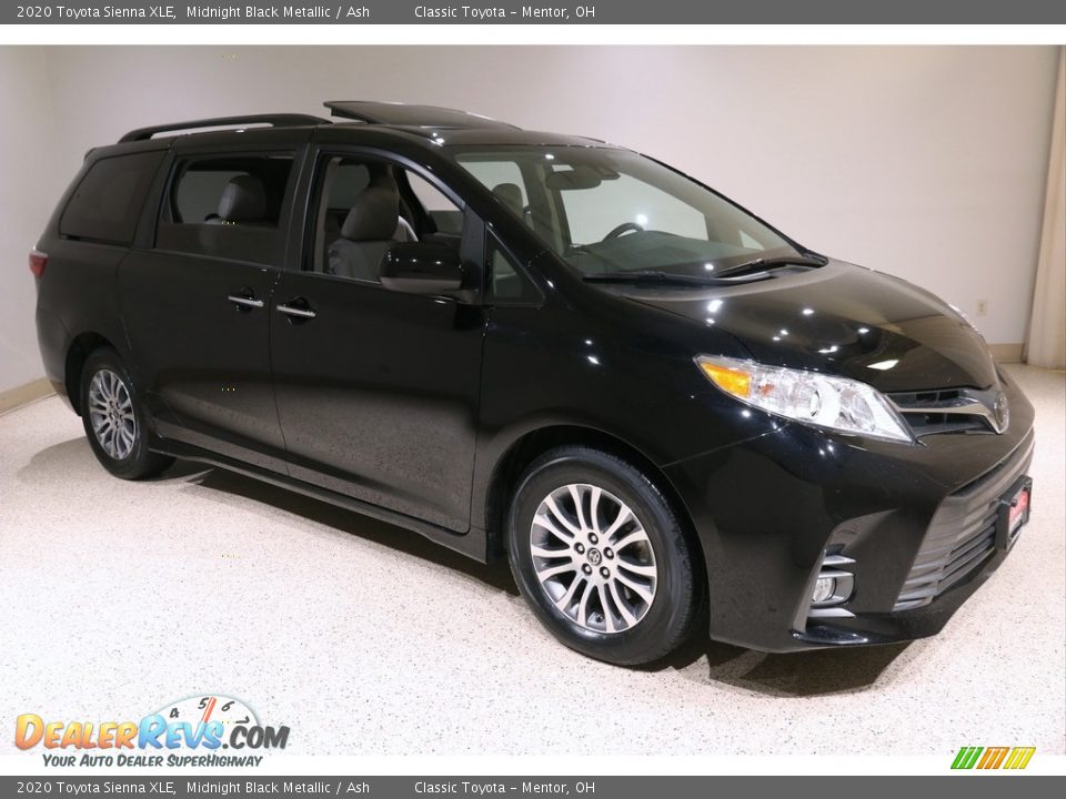 2020 Toyota Sienna XLE Midnight Black Metallic / Ash Photo #1