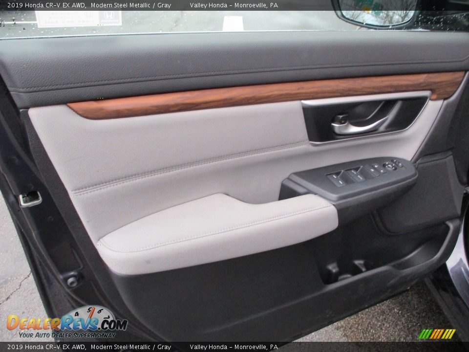 2019 Honda CR-V EX AWD Modern Steel Metallic / Gray Photo #10