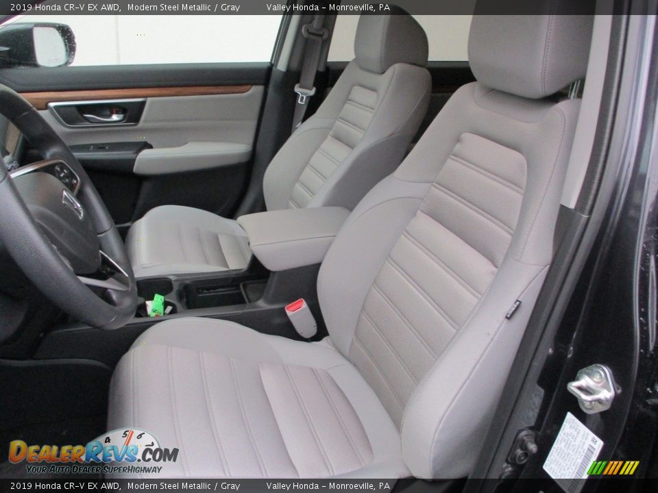 2019 Honda CR-V EX AWD Modern Steel Metallic / Gray Photo #11