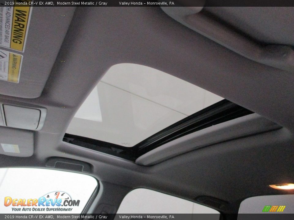 2019 Honda CR-V EX AWD Modern Steel Metallic / Gray Photo #13