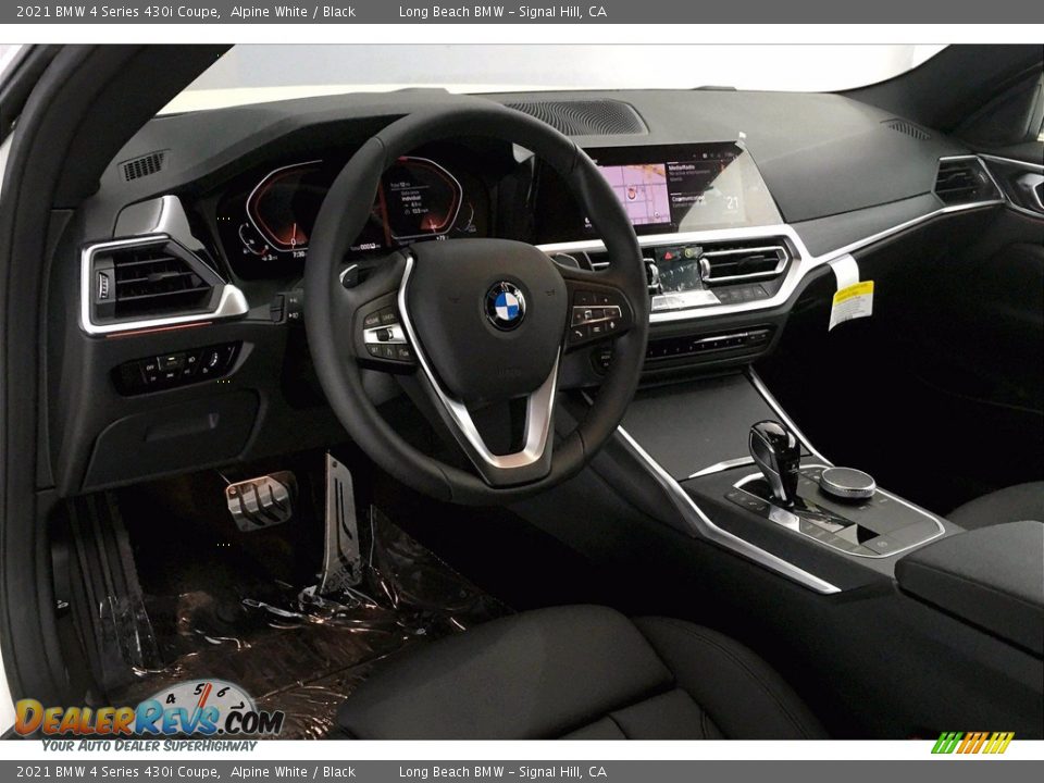 2021 BMW 4 Series 430i Coupe Alpine White / Black Photo #7