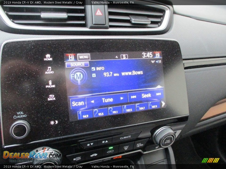 2019 Honda CR-V EX AWD Modern Steel Metallic / Gray Photo #15