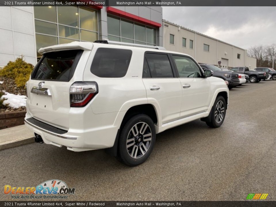 2021 Toyota 4Runner Limited 4x4 Super White / Redwood Photo #14