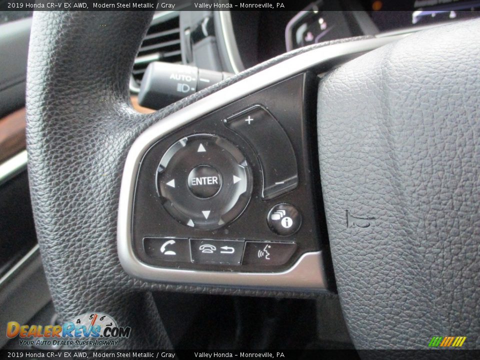 2019 Honda CR-V EX AWD Modern Steel Metallic / Gray Photo #18