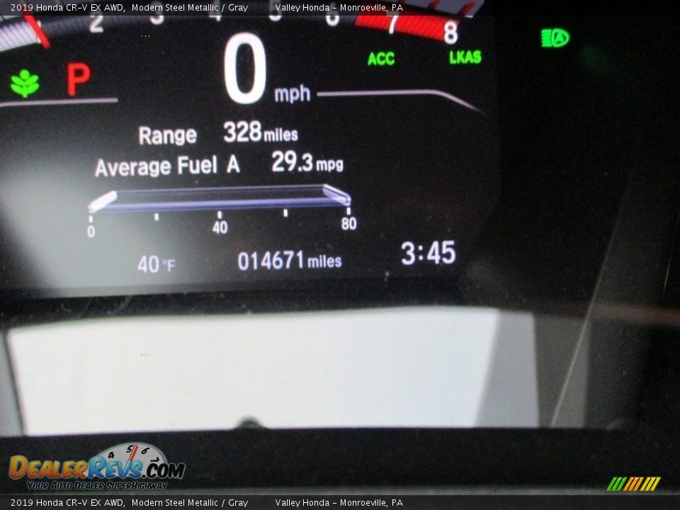 2019 Honda CR-V EX AWD Modern Steel Metallic / Gray Photo #20