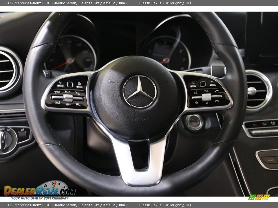 2019 Mercedes-Benz C 300 4Matic Sedan Selenite Grey Metallic / Black Photo #8