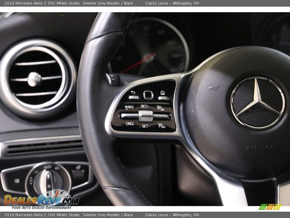 2019 Mercedes-Benz C 300 4Matic Sedan Selenite Grey Metallic / Black Photo #9