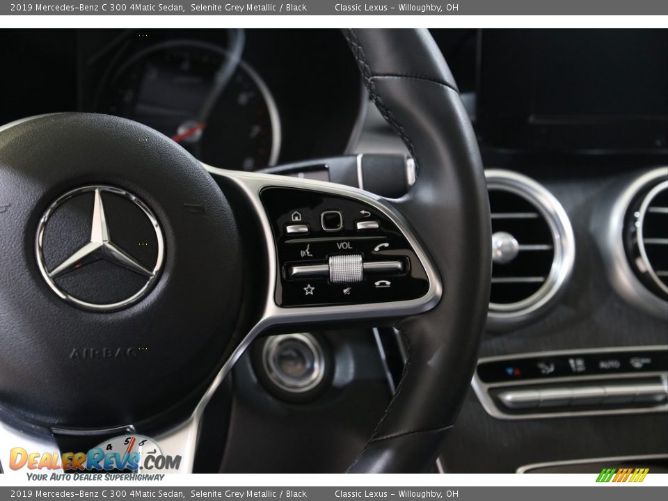 2019 Mercedes-Benz C 300 4Matic Sedan Selenite Grey Metallic / Black Photo #10