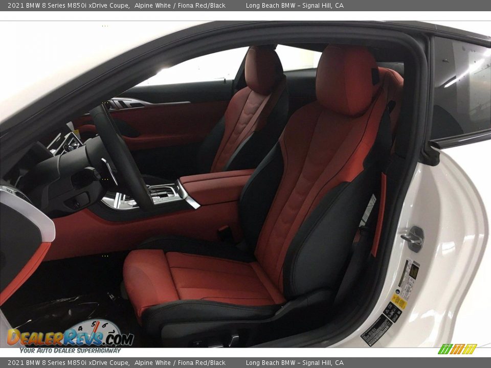 Fiona Red/Black Interior - 2021 BMW 8 Series M850i xDrive Coupe Photo #9