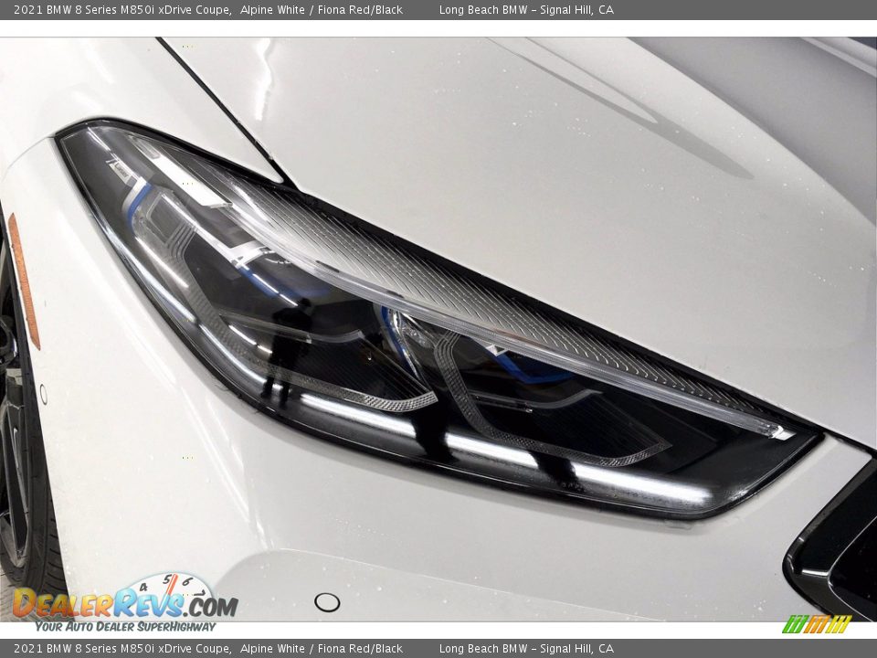2021 BMW 8 Series M850i xDrive Coupe Alpine White / Fiona Red/Black Photo #14