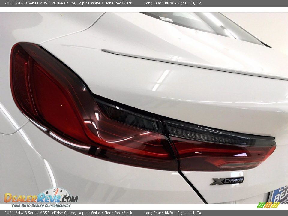 2021 BMW 8 Series M850i xDrive Coupe Alpine White / Fiona Red/Black Photo #15