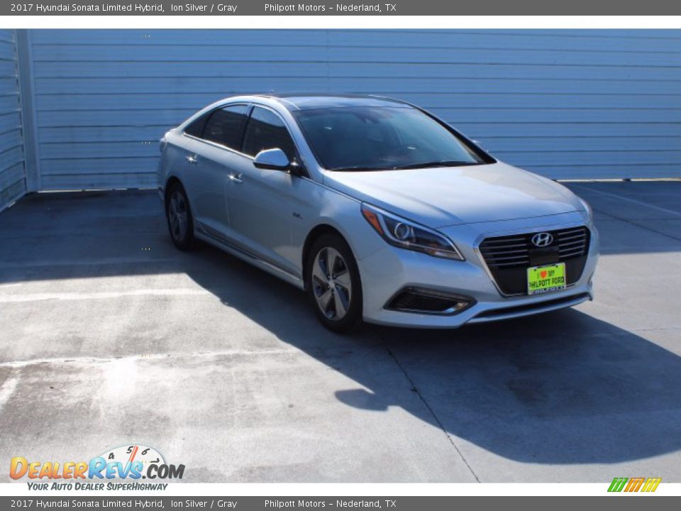 2017 Hyundai Sonata Limited Hybrid Ion Silver / Gray Photo #2