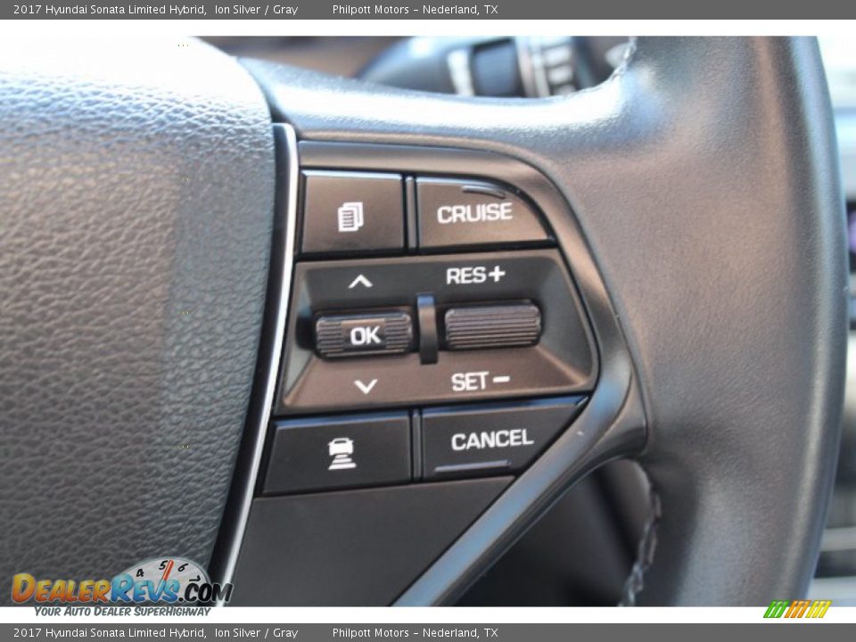 2017 Hyundai Sonata Limited Hybrid Steering Wheel Photo #14