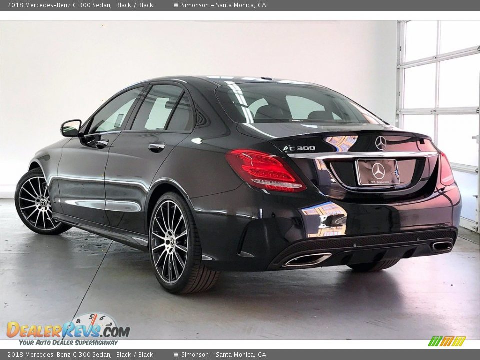 2018 Mercedes-Benz C 300 Sedan Black / Black Photo #10