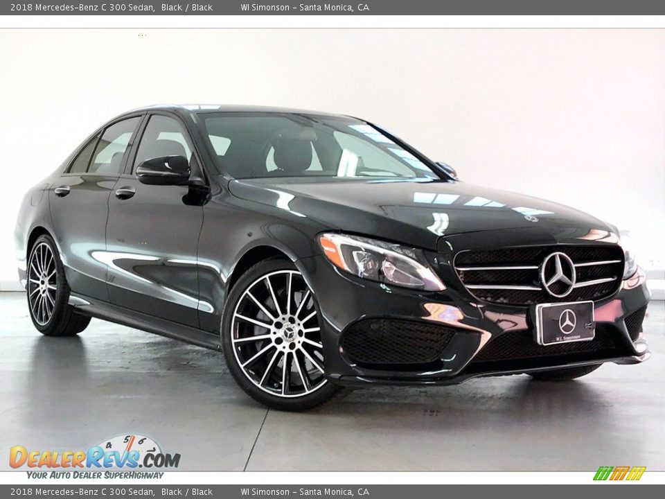 2018 Mercedes-Benz C 300 Sedan Black / Black Photo #34