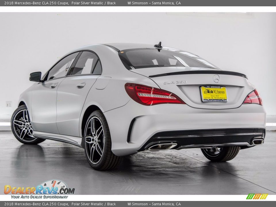 2018 Mercedes-Benz CLA 250 Coupe Polar Silver Metallic / Black Photo #3