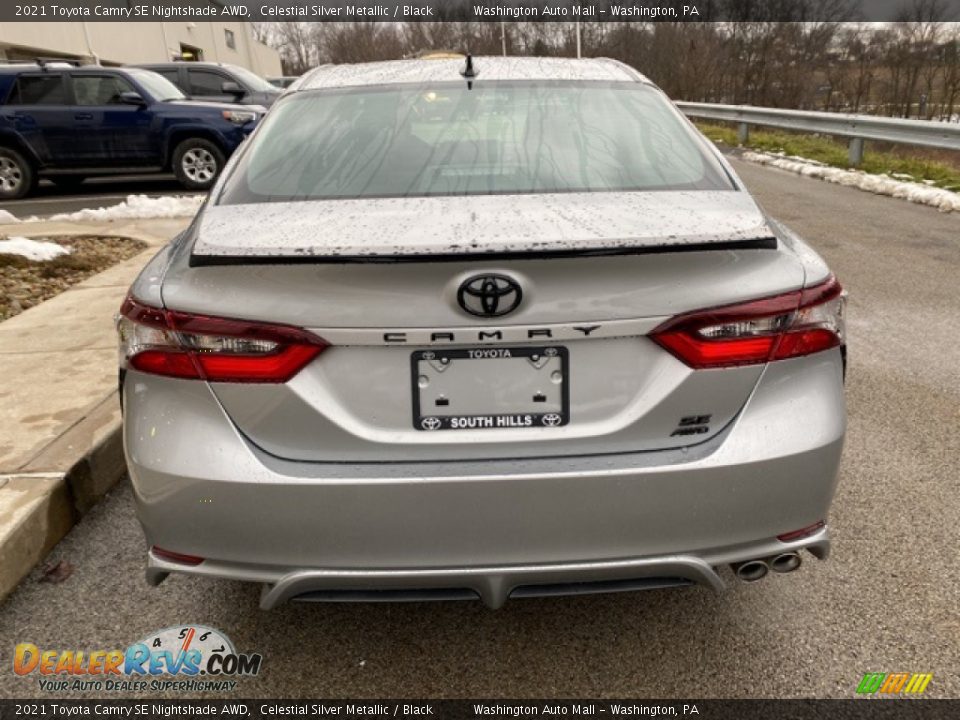 2021 Toyota Camry SE Nightshade AWD Celestial Silver Metallic / Black Photo #14